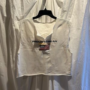 Proud to be an American cut off tshirt